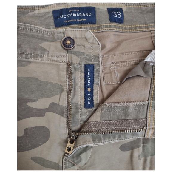 LUCKY BRAND Camouflage Cargo Shorts Size 33 Gorpcore Utility Outdoors Unisex - Picture 7 of 11